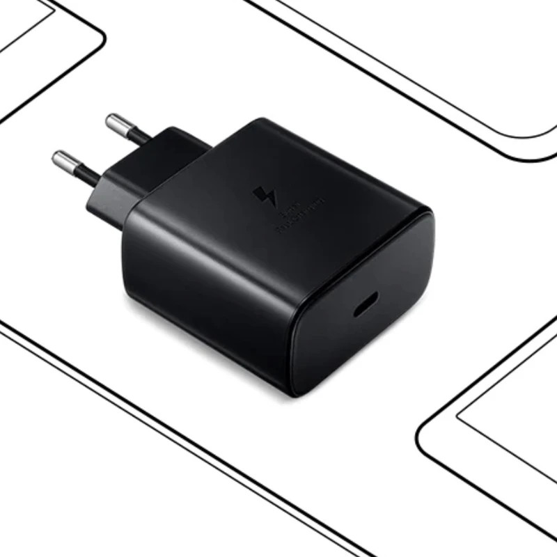 شارژر دیواری 45 وات سامسونگ مدل EP-T4510 به همراه کابل تبدیل USB-C اصلی