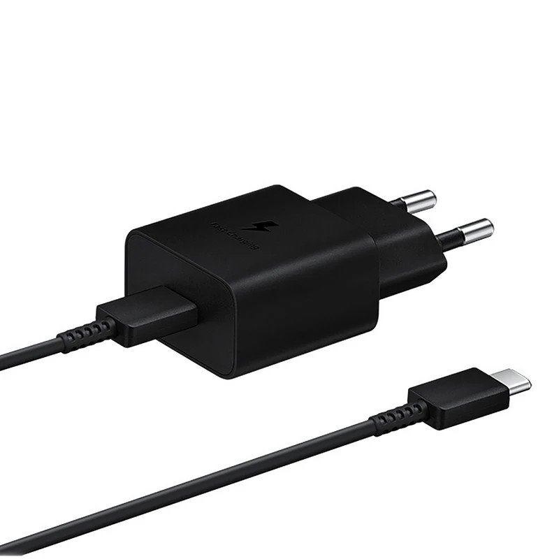 شارژر دیواری 15 وات سامسونگ مدل EP-T1510 به همراه کابل تبدیل USB-C