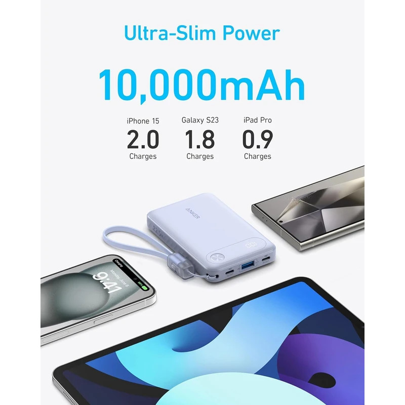 پاوربانک انکر 20K Smart Display Power Bank 30W– مدل A1384