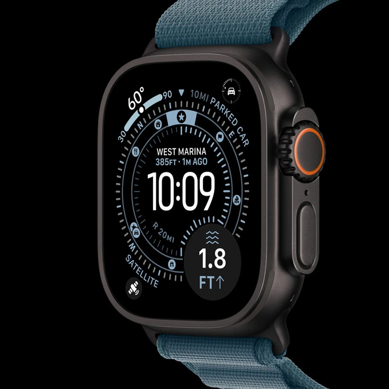 ساعت هوشمند 49 میلی متری اپل مدل Ultra 3 Black Titanium Case با بند Ocean