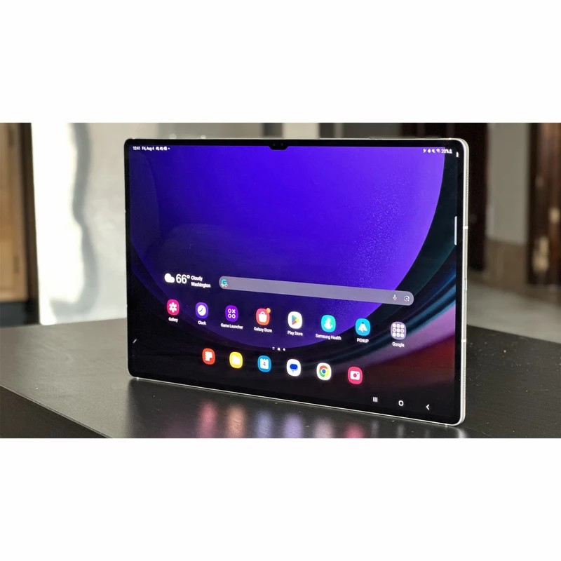 تبلت 14.6 اینچ سامسونگ مدل Galaxy Tab S9 Ultra، ظرفیت 512 گیگابایت و رم 12 گیگابایت، دارای حسگر اثر انگشت، دارای قابلیت مکالمه، رزولوشن دوربین 12 مگاپیکسل، دارای قابلیت پشتیبانی از یک سیم کار