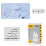هدفون بلوتوثی کیو سی وای مدل T13 TWS با نویز کنسلینگ میکروفون (ENC)، درگاه شارژ USB Type-C، دارای میکروفون دوگانه، دارای قابلیت جداسازی صدا، مقاوم در برابر رطوبت و عرق - Image 8