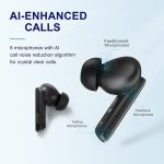 هدفون بلوتوثی کیو سی وای مدل Melobuds ANC HT05 با نویز کنسلینگ فعال (ANC)، درگاه شارژ USB Type-C، پشتیبانی از شارژ سریع، تکنولوژی حذف باد، مقاوم در برابر رطوبت و عرق - Image 11