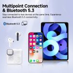 هدفون بلوتوثی کیو سی وای مدل MeloBuds Neo بدون قابلیت نویز کنسلینگ، درگاه شارژ USB Type-C، مقاوم در برابر رطوبت و عرق با استاندارد IPX5 - Image 8