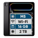 تبلت 13 اینچ اپل مدل IPad Pro 2025 M5 Wi-Fi Nano-Texture ظرفیت 2 ترابایت و رم 16 گیگابایت، رزولوشن دوربین 12 مگاپیکسل، پشتیبانی از قلم و کیبورد