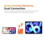 هدفون بلوتوثی کیو سی وای مدل MeloBuds Neo بدون قابلیت نویز کنسلینگ، درگاه شارژ USB Type-C، مقاوم در برابر رطوبت و عرق با استاندارد IPX5 - Image 10