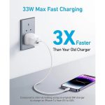 شارژر دیواری 33 وات انکر مدل B2331K21 به همراه کابل USB-C به لایتنینگ به طول 1 متر - Image 9