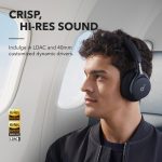هدفون بی‌سیم انکر مدل Space One با نویز کنسلینگ فعال (ANC)، درگاه شارژ USB Type-C، مقاوم در برابر رطوبت و عرق - Image 7