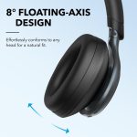 هدفون بی‌سیم انکر مدل Space One با نویز کنسلینگ فعال (ANC)، درگاه شارژ USB Type-C، مقاوم در برابر رطوبت و عرق - Image 4