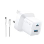 شارژر دیواری 33 وات انکر مدل B2331K21 به همراه کابل USB-C به لایتنینگ به طول 1 متر