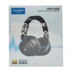 هدفون بلوتوثی انکر مدل SoundCore Life Q30 با نویز کنسلینگ فعال (ANC)، درگاه شارژ USB Type-C، دارای میکروفون دوگانه با حذف نویز، مجهز به فناوری Hi-Res Audio، دارای حالت Transparency برای شنیدن صدای محیط - Image 9