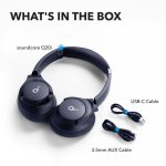 هدفون بلوتوثی انکر مدل Soundcore Q20i با نویز کنسلینگ فعال (ANC)، درگاه شارژ USB Type-C، دارای 2 میکروفون داخلی و 2 میکروفون خارجی، پشتیبانی از صدای Hi-Res از طریق کابل AUX - Image 11