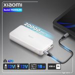 پاوربانک 18 وات شیائومی مدل Redmi PB200LZM ظرفیت 20000 میلی آمپرساعت به همراه شارژر دیواری سامسونگ و کابل تبدیل - Image 18