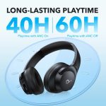 هدفون بلوتوثی انکر مدل Soundcore Q20i با نویز کنسلینگ فعال (ANC)، درگاه شارژ USB Type-C، دارای 2 میکروفون داخلی و 2 میکروفون خارجی، پشتیبانی از صدای Hi-Res از طریق کابل AUX - Image 8