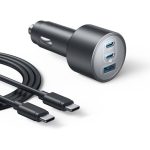 شارژر فندکی 100 وات 3 پورت انکر مدل B2737 به همراه کابل USB-C به USB-C - Image 3