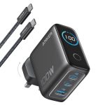 شارژر دیواری 100 وات سه پورت انکر مدل B121B به همراه کابل تبدیل USB-C - Image 2
