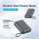 پاوربانک 45 وات کیو سی وای مدل PB20A ظرفیت 20000 میلی آمپر ساعت - Image 17