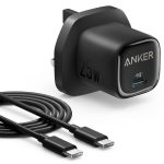شارژر دیواری 25 وات انکر مدل A2656 به همراه کابل USB-C به طول 1.5 متر