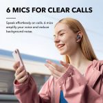 هدفون بلوتوثی انکر مدل Soundcore Liberty 4 NC با نویز کنسلینگ فعال (ANC)، درگاه شارژ USB Type-C، پشتیبانی از فرمان لمسی، مقاوم در برابر پاشش آب - Image 12