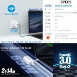 شارژر دیواری انکر مدل A2712H21 PowerPort III 65W Pod به همراه مبدل برق مجموعه 3 عددی - Image 5