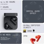 هندزفری بلوتوثی ناتینگ مدل CMF Buds Pro 2 با نویز کنسلینگ فعال (ANC)، درگاه شارژ USB Type-C، دارای میکروفون سه‌گانه با قابلیت حذف صدای باد، مقاوم در برابر رطوبت و عرق (IP55) - Image 16