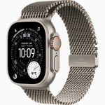 ساعت هوشمند 49 میلی متری اپل مدل Ultra 3 Natural Titanium Case با بند Titanium Milanese