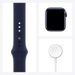 ساعت هوشمند اپل واچ سری 6 مدل 40mm Aluminum Case with Sport silicone Band - Image 5