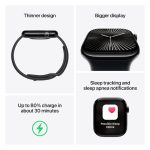 ساعت هوشمند اپل مدل Series 10 46mm Aluminum بند Solo Loop، مناسب برای ورزش، سنسور اکسیژن خون، شمارنده ضربان قلب، محاسبه مسافت طی شده، پایش وضعیت خواب، نمایش وضعیت آب و هوا، ضد آب - Image 5